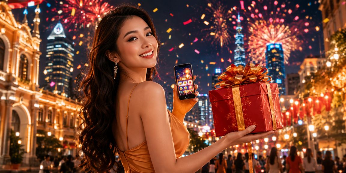 Người chơi tại chợ đêm Sài Gòn trải nghiệm slot game trên điện thoại